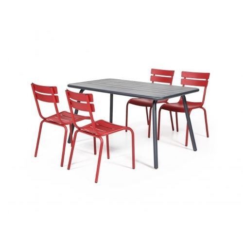 Tavolo contemporaneo - Porto  - YÜCEL OUTDOOR FURNİTURE  - in alluminio / con supporto in alluminio / rettangolare