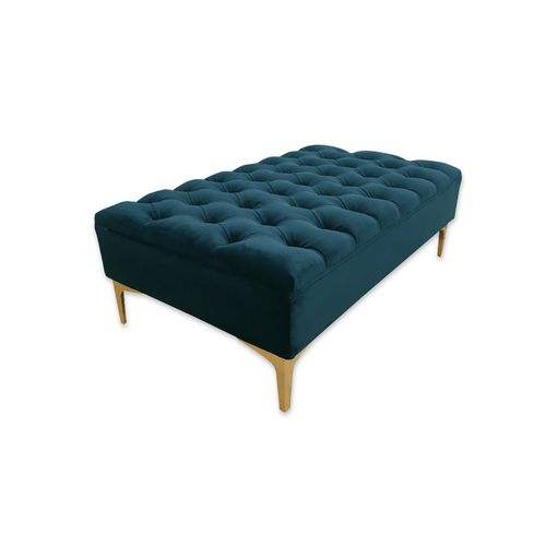 Ottomana classica - ANASTASIA - Lugo UK - in tessuto / in legno / personalizzabile