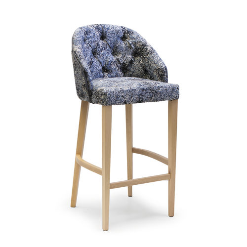 Sgabello da bar contemporaneo - MAYA - Casual Home & Contract - con supporto in faggio / imbottito / per uso contract