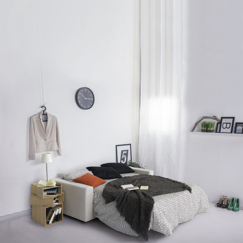 Divano letto - FLY - Casual Home & Contract - contemporaneo / in tessuto / grigio