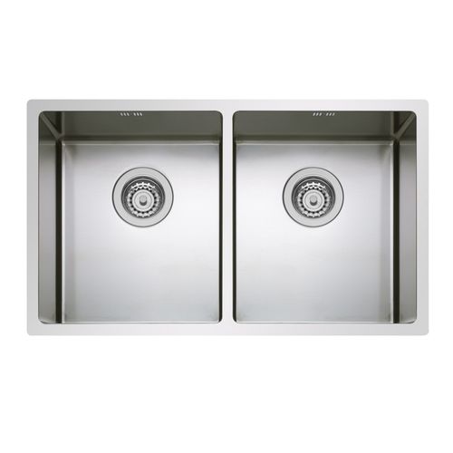Lavello a 2 vasche - CANOVA CB34 - Fratelli TASCA - senza gocciolatoio / in acciaio inossidabile / da incasso