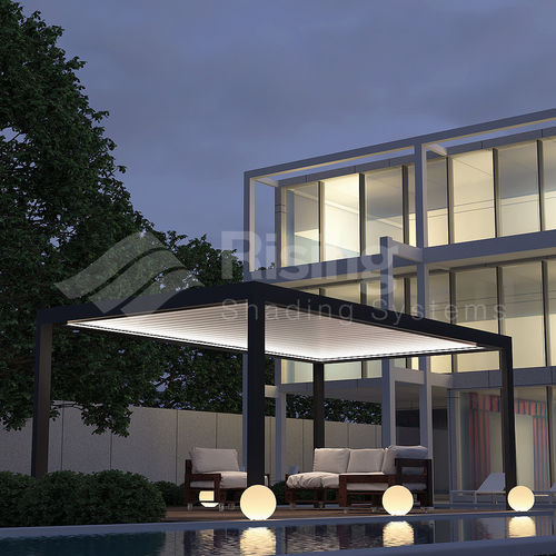 Pergola autoportante - B-CUBE FREEDOM - GOSS Outdoor - in alluminio verniciato / a lamelle frangisole / bioclimatica