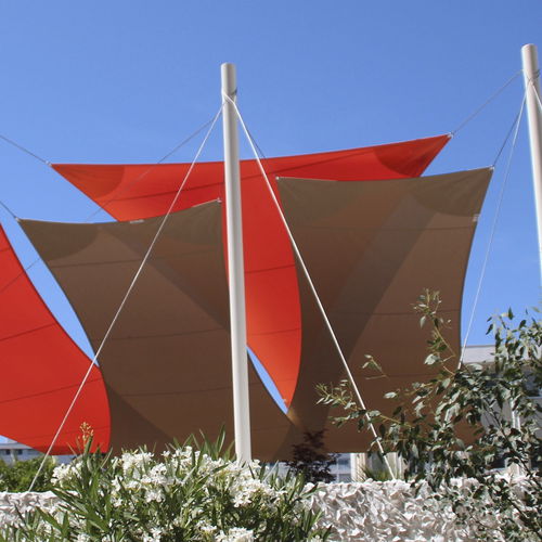 Vela ombreggiante resistente agli UV - ENTREPRISES - l'Atelier des voiles - su misura / resistente al vento / contract