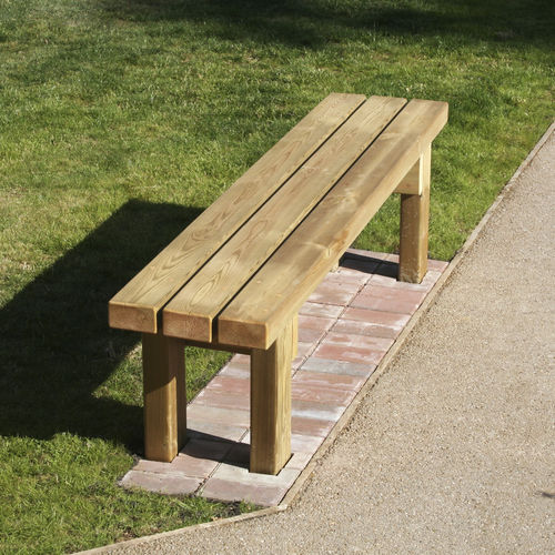 Panca per spazi pubblici contemporanea - SBN309 - LANGLEY DESIGN - in legno