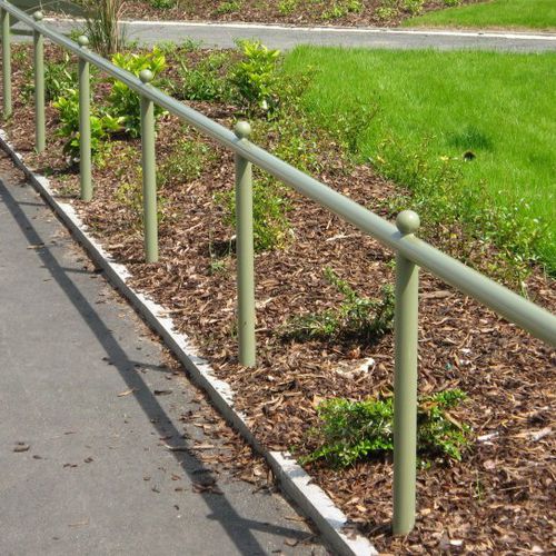 Ringhiera in metallo - TRIP / KNEE - ALPHA RAIL - a sbarre / da esterno / per piattaforma