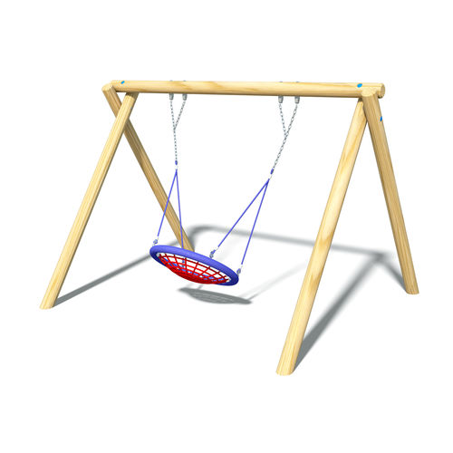 Altalena in legno - BIRD'S NEST - WICKSTEED - per parco giochi