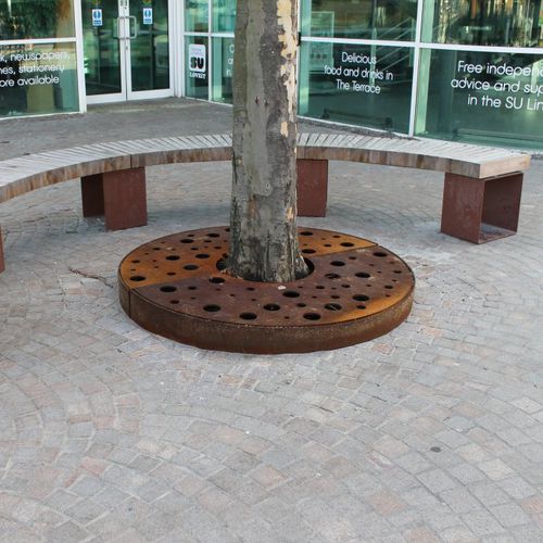 Griglia per alberi rotonda - THIRLMERE  - LOGIC STREET & PARK FURNITURE - in acciaio COR-TEN®