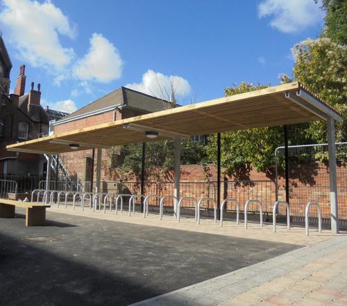 Pensilina per biciclette in acciaio - AMBLESIDE  - LOGIC STREET & PARK FURNITURE - per spazi pubblici / per zone urbane