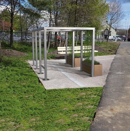 Pergola autoportante - 6.10047 - LOGIC STREET & PARK FURNITURE - in legno / in acciaio galvanizzato / modulabile