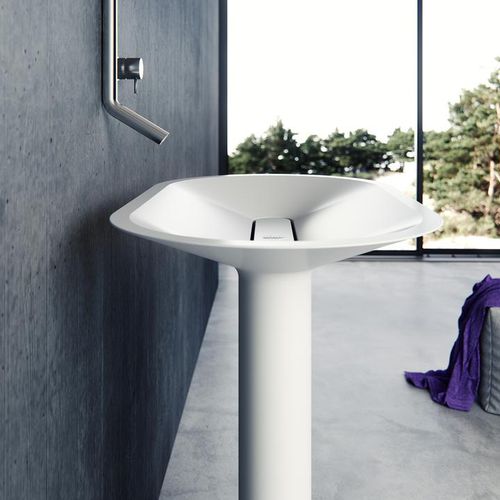 Lavabo autoportante - BENITIER-ST01 - Le Projet - in Solid Surface / ovale / contemporaneo