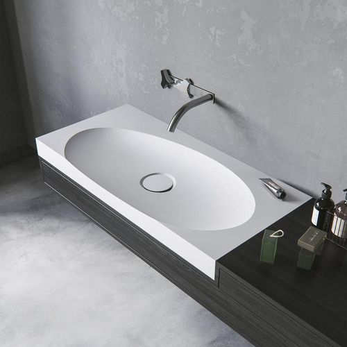 Lavabo da incasso - LAGOON-01 - Le Projet - in ceramica / rettangolare / contemporaneo