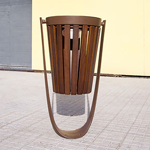 Portarifiuti pubblico - CITIZEN  - Woodscape. - in acciaio galvanizzato / in legno / contemporaneo
