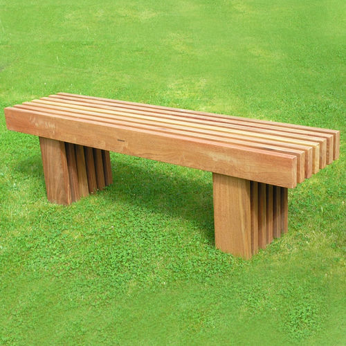 Panca per spazi pubblici contemporanea - TYPE 8 - Woodscape. - in legno / FSC / di lunga durata