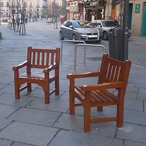 Poltrona urbana tradizionale - GOTEBORG  - Woodscape. - in legno / per spazi pubblici