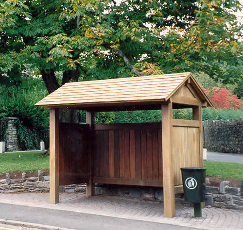 Pensilina per fermata d'autobus in legno - STANDARD - Woodscape.