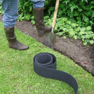 Bordura da giardino - BORD_ECO_10 - TOLTEX - in gomma / curva / flessibile
