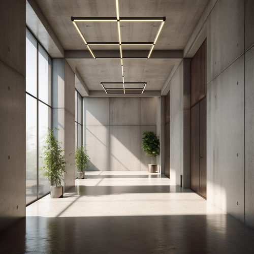 Luce a sospensione - MINIA MESH - Holectron - LED / lineare / quadrata