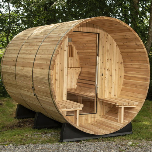 Sauna per uso residenziale - CHARLESTON - Almost Heaven Saunas - in legno / in vetro / per esterni