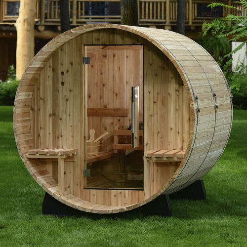 Sauna per uso residenziale - AUDRA  - Almost Heaven Saunas - in legno / in vetro / per esterni