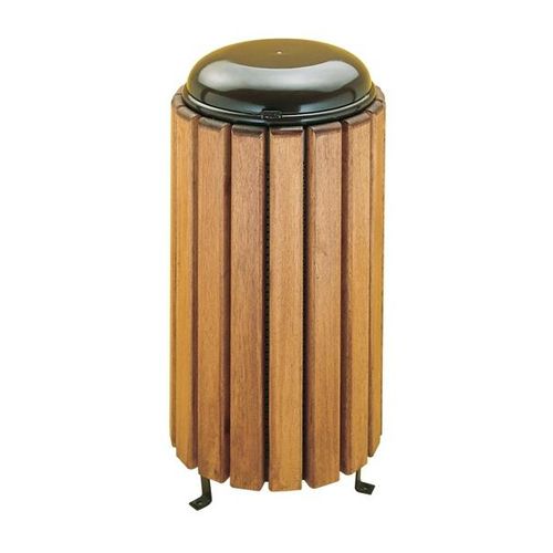 Portarifiuti pubblico - 844 / 1244 - SIGUERTA, S.L. - da appoggio / in legno / con coperchio basculante