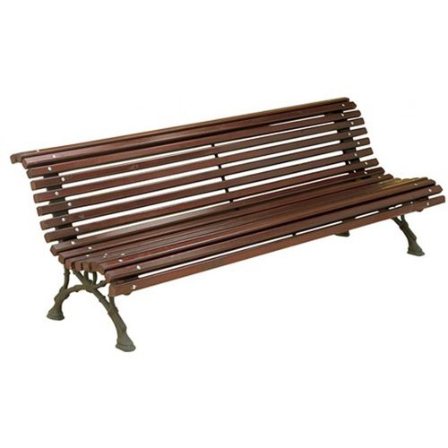 Panca per spazi pubblici classica - 5004 - SIGUERTA, S.L. - in legno / in ferro modellato / con schienale