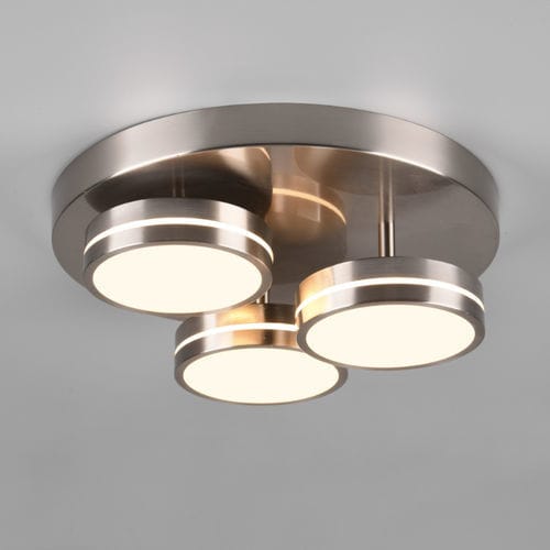 Plafoniera contemporanea - FRANKLIN - TRIO Leuchten GmbH - circolare / in metallo / LED