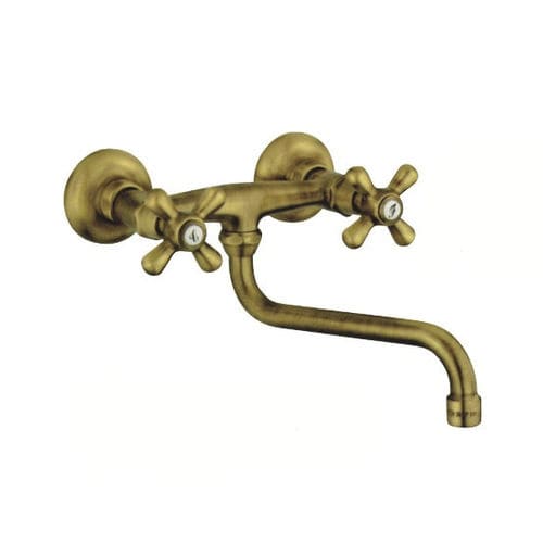 Miscelatore doppio comando per lavabo - 0715 - MORELLI S.A.S. - da parete / in ottone / da interno