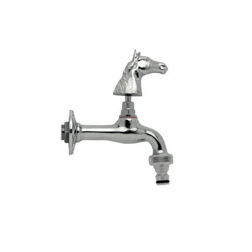 Rubinetto per fontanella - CAVALLO K - MORELLI S.A.S. - da parete / in ottone cromato / da giardino