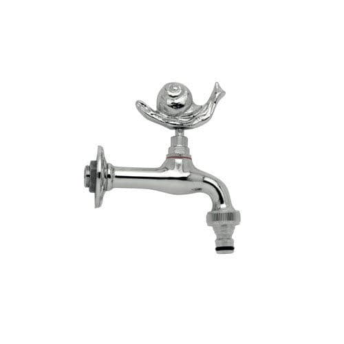 Rubinetto per fontanella - CHIOCCIOLA K - MORELLI S.A.S. - da parete / in ottone cromato / da giardino