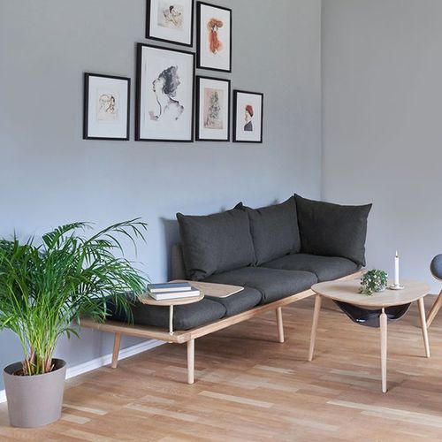 Divano contemporaneo - AROUND - Umage - con cuscino rimovibile / in rovere