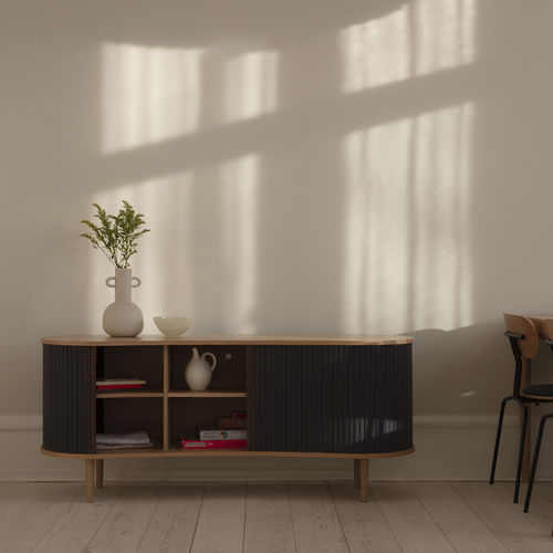 Credenza contemporanea - AUDACIOUS VIDeo - Umage - in rovere / in MDF / in pelle