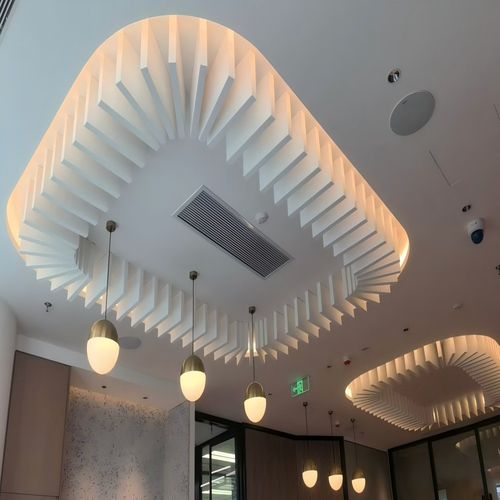 Pannello acustico sospeso - ATY Group (Aust) Pty Ltd - per soffitto / in fibra di vetro / quadrato