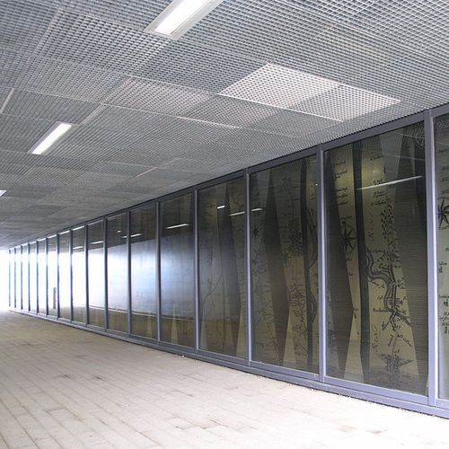 Controsoffitto in acciaio galvanizzato - QUATTRO - LANG AND FULTON - in pannelli / con griglia / decorativo