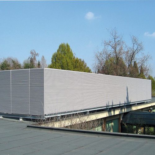 Rete frangivista a lamelle - ITALIA-100 ROOF-TOP - LANG AND FULTON - in acciaio galvanizzato
