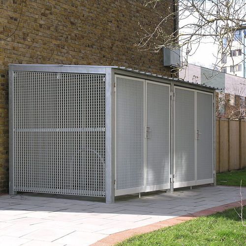 Pensilina per biciclette sicura - GRATING - LANG AND FULTON - in acciaio
