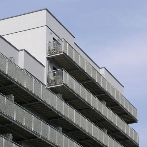 Balcone in griglia - QUATTRO &amp; DEMIQUATTRO - LANG AND FULTON - in acciaio galvanizzato