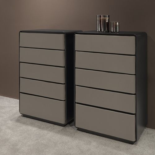 Cassettone alto - BRANDEN - Praddy Unipessoal lda - contemporaneo / in pelle / con cassetti