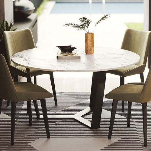 Tavolo da pranzo contemporaneo - YARKON - Praddy Unipessoal lda - in legno / con supporto in legno / rotondo