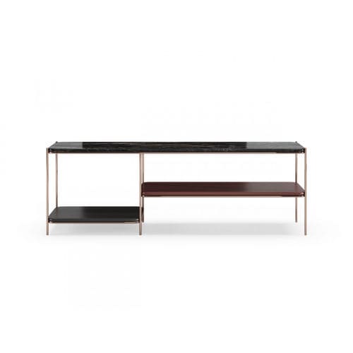 Consolle contemporanea - STANLEY II - Praddy Unipessoal lda - in acciaio inossidabile / in legno laccato / in marmo