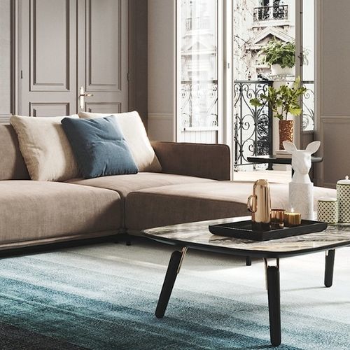Tavolo d'appoggio contemporaneo - GRIFFITH - Praddy Unipessoal lda - in acciaio inossidabile / in legno laccato / in marmo
