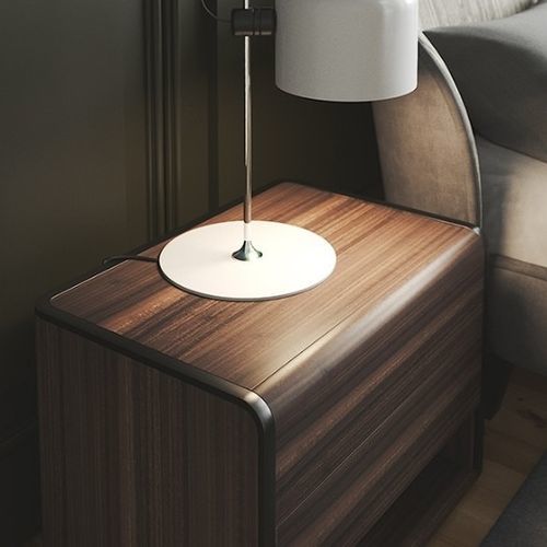 Comodino contemporaneo - ARC II - Praddy Unipessoal lda - in legno / con supporto in legno / rettangolare