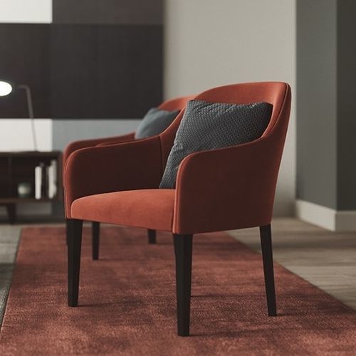 Poltrona contemporanea - BENEKE - Praddy Unipessoal lda - in tessuto / in legno massiccio / in legno