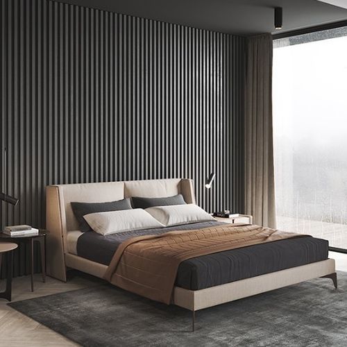Letto matrimoniale - MEDUSA I - Praddy Unipessoal lda - contemporaneo / imbottito / in metallo