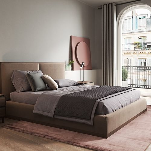Letto matrimoniale - DORSEY - Praddy Unipessoal lda - contemporaneo / imbottito / in legno laccato