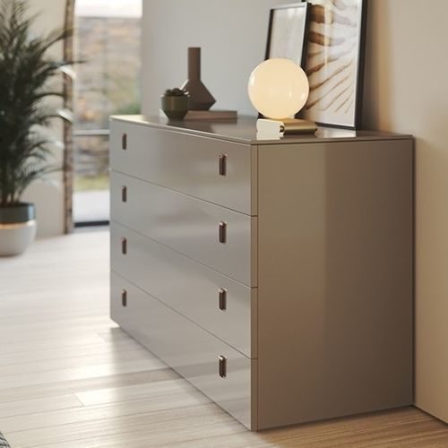 Cassettone contemporaneo - SERENADE - Praddy Unipessoal lda - in pelle / rettangolare / 4 cassetti
