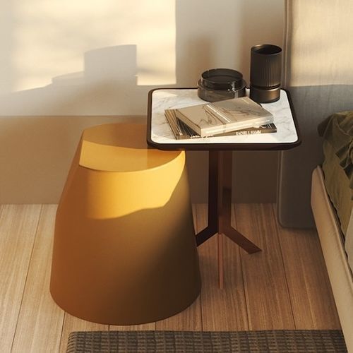 Tavolo d'appoggio contemporaneo - JOCKEY II - Praddy Unipessoal lda - in legno / rotondo / personalizzabile