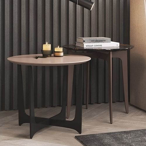 Tavolo d'appoggio contemporaneo - MEDUSA II - Praddy Unipessoal lda - in metallo / in legno / in marmo