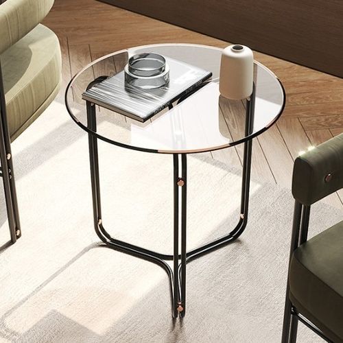 Tavolo d'appoggio contemporaneo - III - Praddy Unipessoal lda - in metallo / in bambù / in vetro