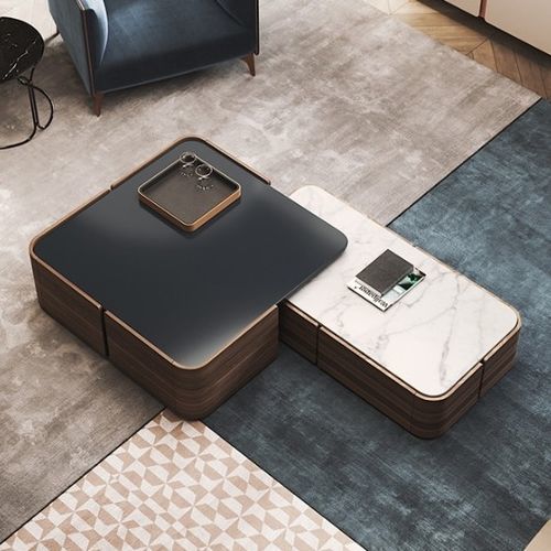 Tavolino basso design - ARIZONA II - Praddy Unipessoal lda - in legno / con supporto in legno / rettangolare