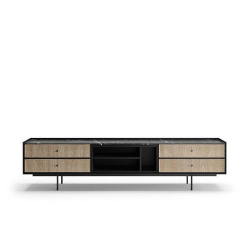 Supporto per TV da terra contemporaneo - CELLO I - Praddy Unipessoal lda - in legno / per uso residenziale / non specificato